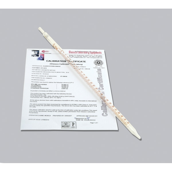 United Scientific Pipettes, Mohr, Class A, Individual, PK 5 PM7058-B - main